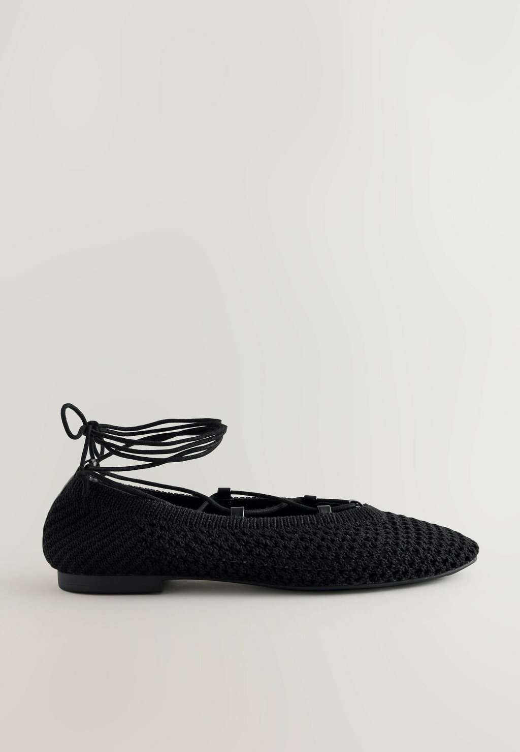 Балетки с ремешком на щиколотке REGULAR FIT - FOREVER COMFORT ROUND TOE TIE UP Next, черный — фото 3