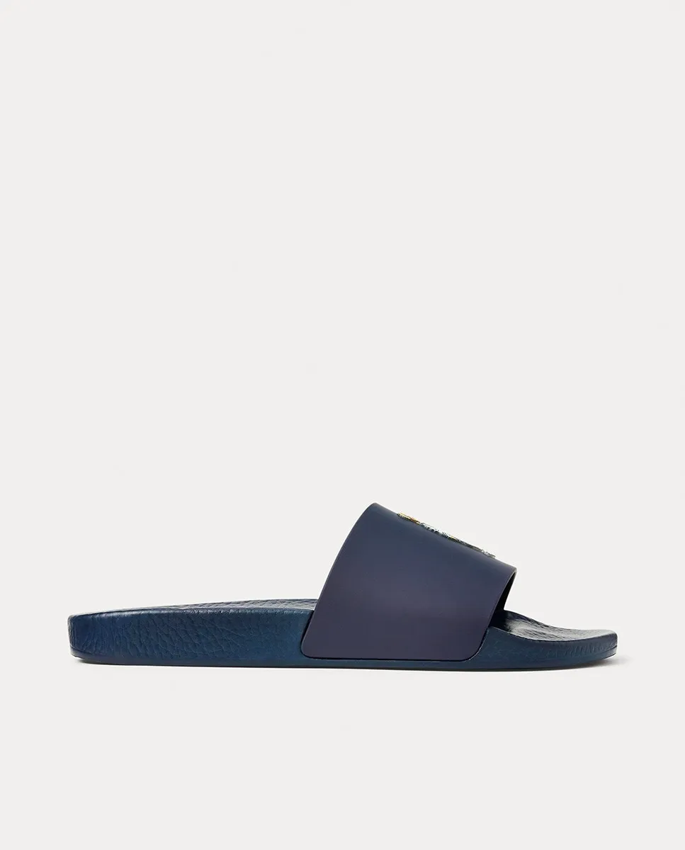 

Мужские шлепанцы POLO SLIDE, в форме лопаты Polo Ralph Lauren, тёмно-синий