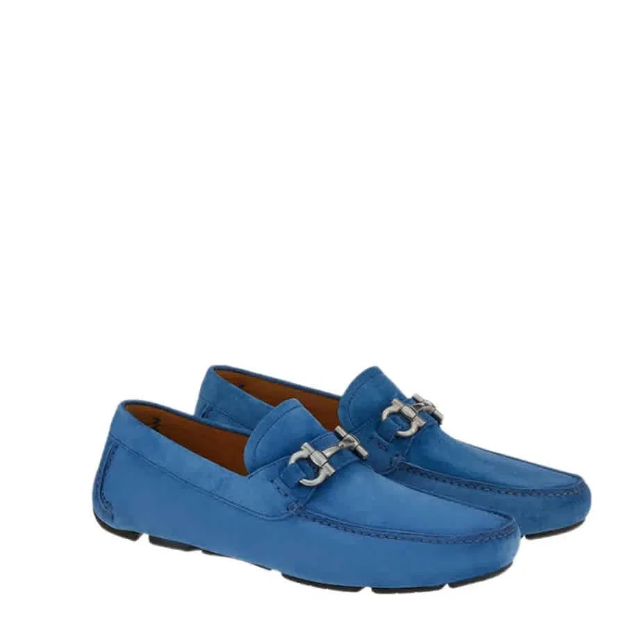 Обувь для водителей Ferragamo Parigi Gancini Salvatore Ferragamo, синий — фото 2