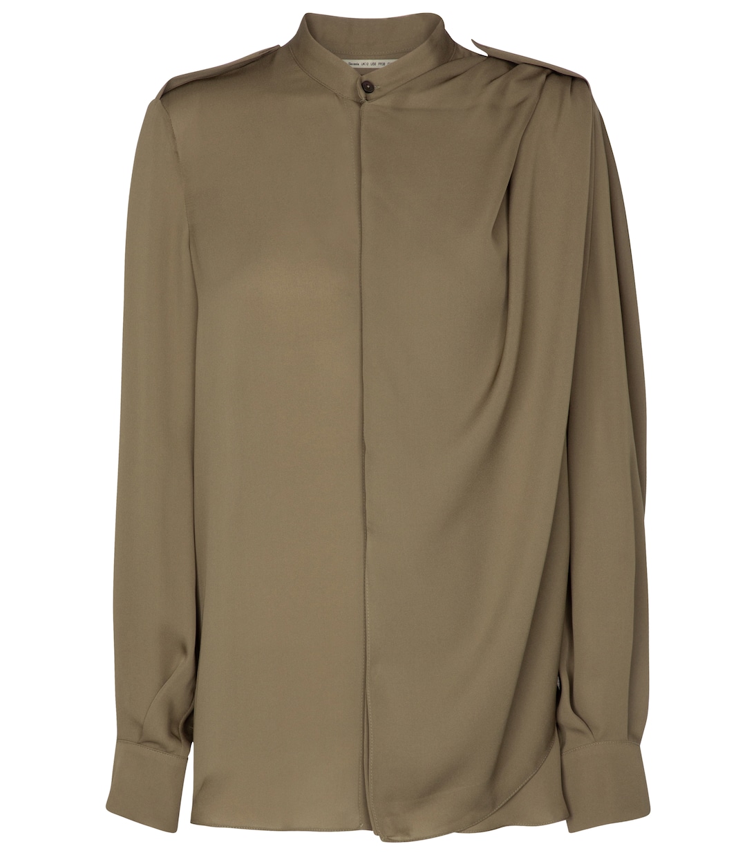 

Шелковая блузка Hallow Roland Mouret, хаки