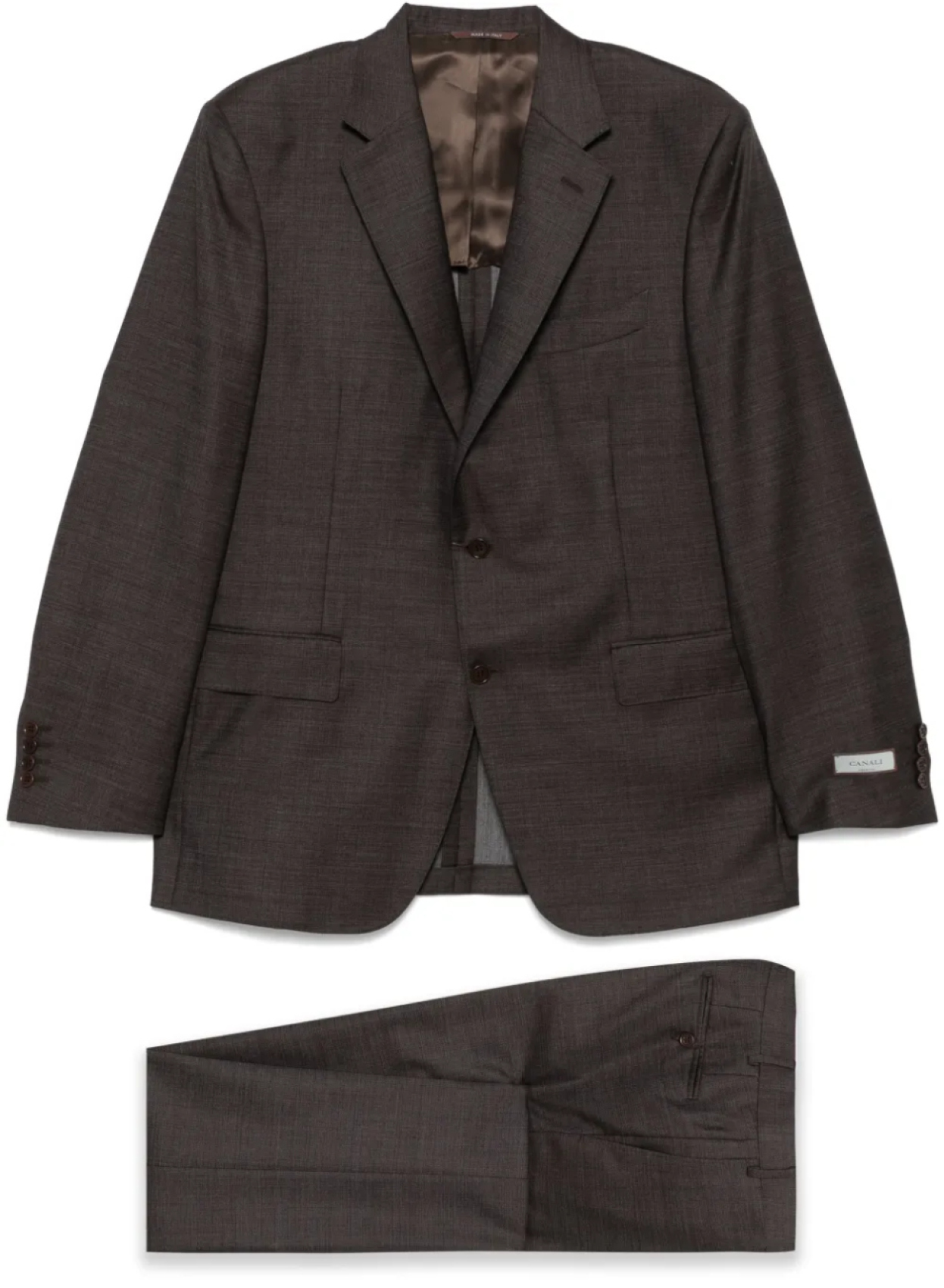 

Шерстяной костюм Canali, коричневый