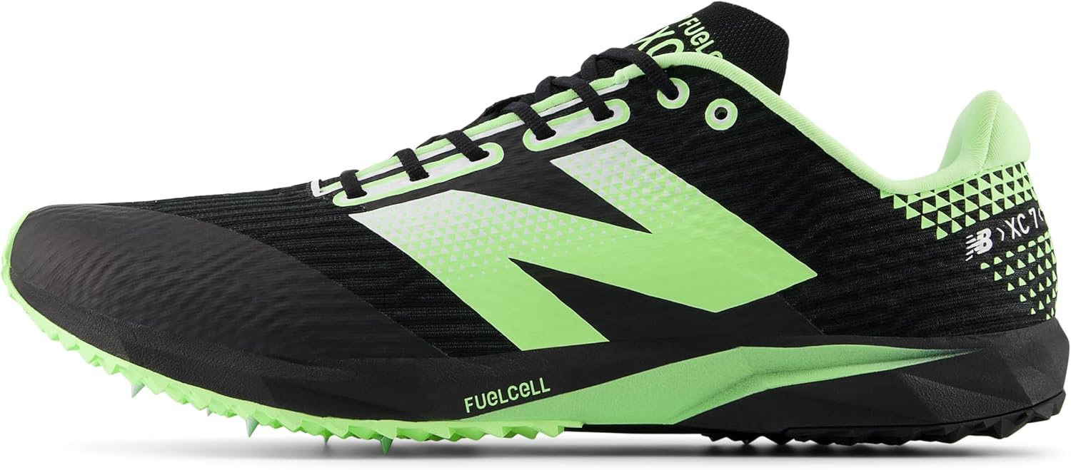 New Balance Unisex Бутсы Adult FuelCell Xc7 V5, Black/Mint Flash/White — фото 2