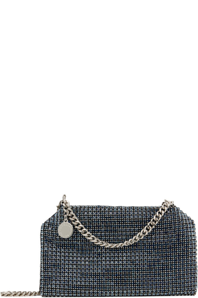 

Темно-синяя сумка через плечо Falabella Crystal Mesh Stella McCartney