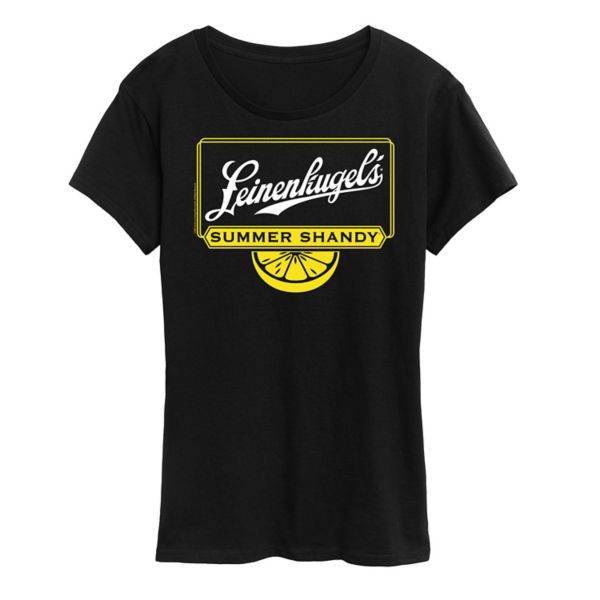 

Женская летняя футболка с рисунком leinenkugel Licensed Character, черный
