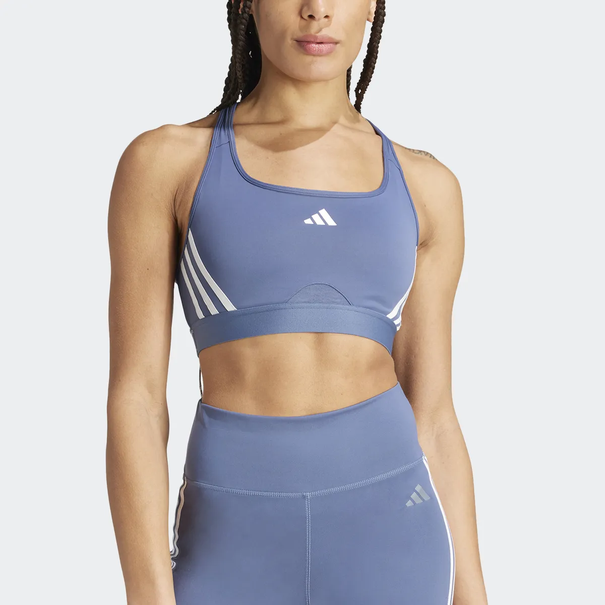

Спортивный бюстгальтер adidas Performance "PWRCT MS 3S BRA", белый