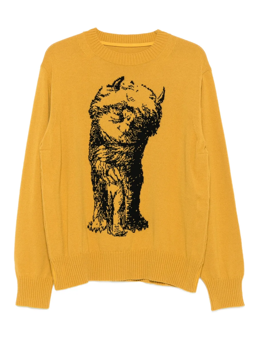 

Свитер Where The Wild Things Are с круглым вырезом SACAI, желтый