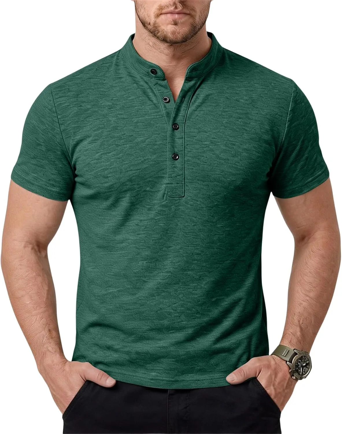 

Мужская хенли летняя футболка loose athletic soft tops