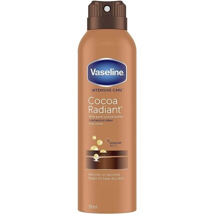 Крем для лица Vaseline — Вазелин Интенсивный уход какао-спрей увлажняющий для очень сухой кожи, 190 мл