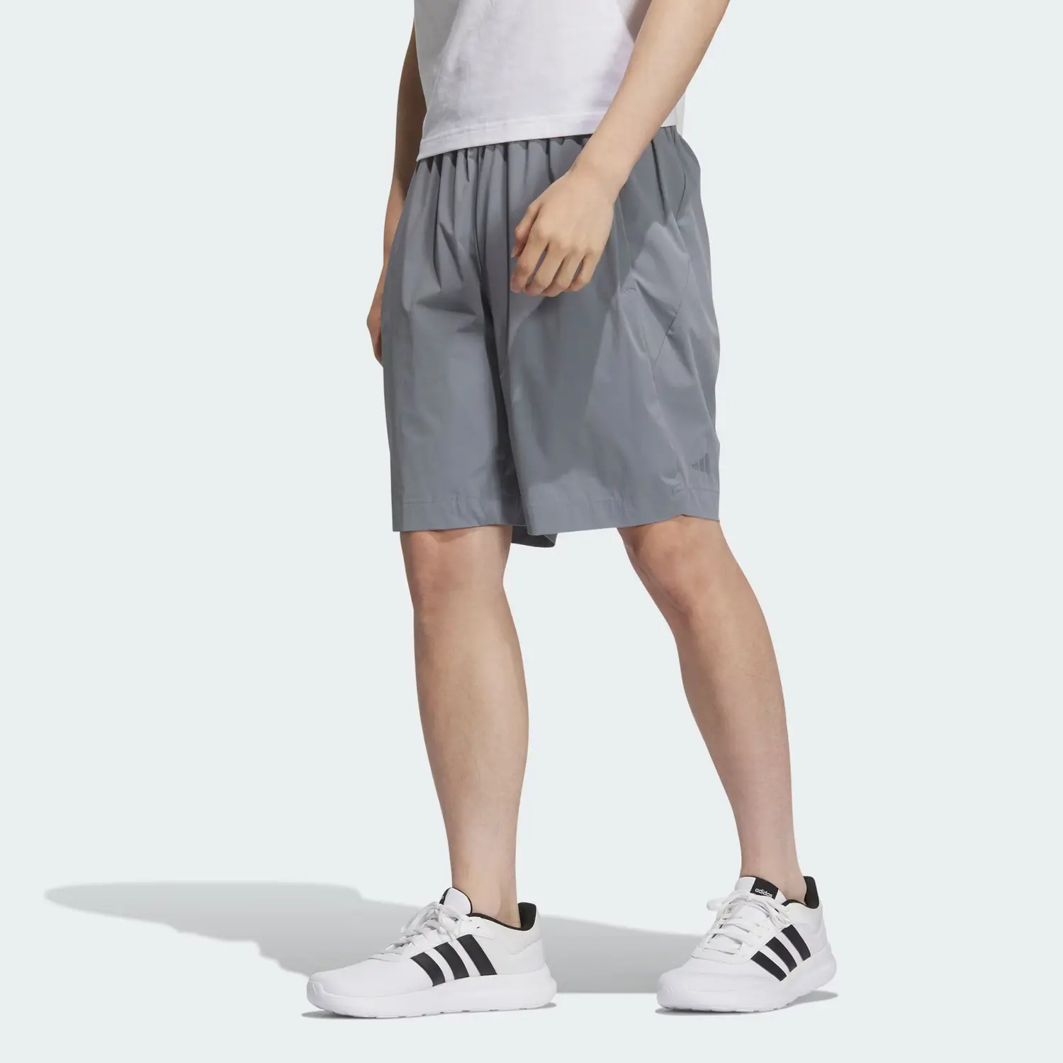 Adidas WZ Stretch Woven шорты повседневные шорты мужские светло-серый — фото 4