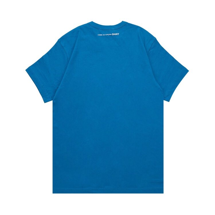 Футболка Comme Des Garçons SHIRT Comme des Garçons SHIRT Back Logo 'Blue', синий — фото 3