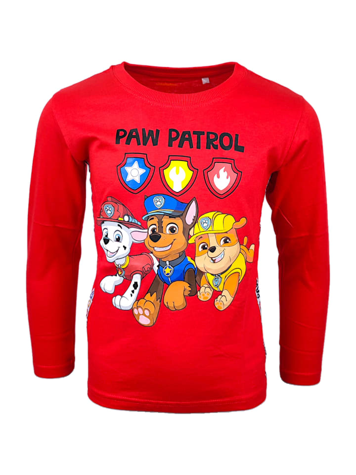 

Рубашка с длинным рукавом Paw Patrol, красный