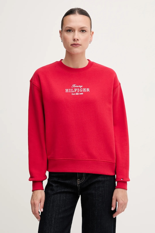 

Хлопковая толстовка Tommy Hilfiger, красный