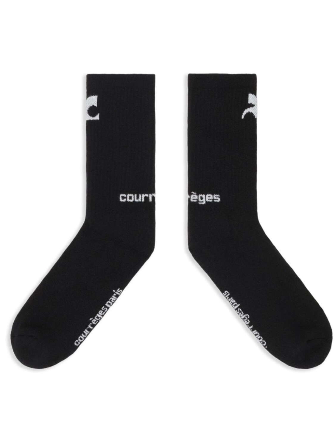 

Courrèges спортивные носки AC, черный