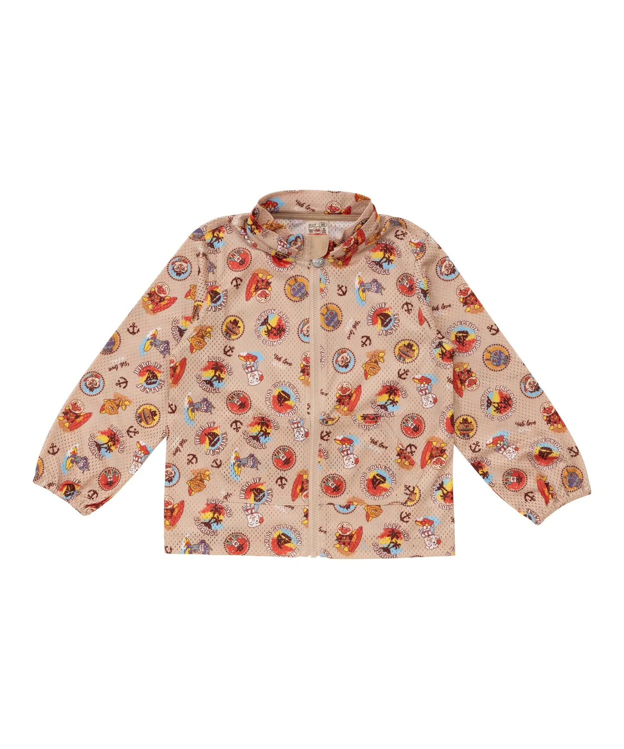 Детская мешковая парка с капюшоном Anpanman Kids Collection розовая — фото 4