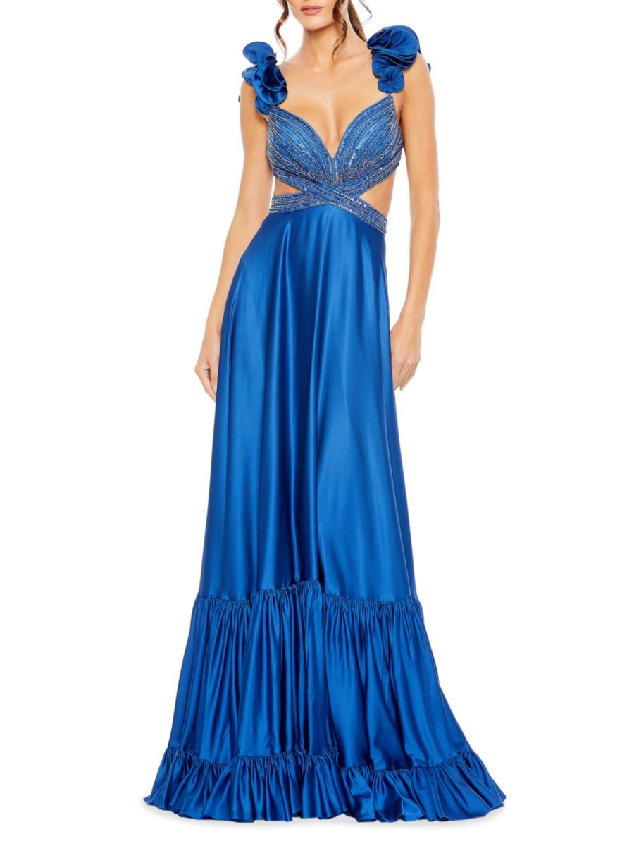 

Платье А-силуэта с вырезом Mac Duggal, цвет Royal