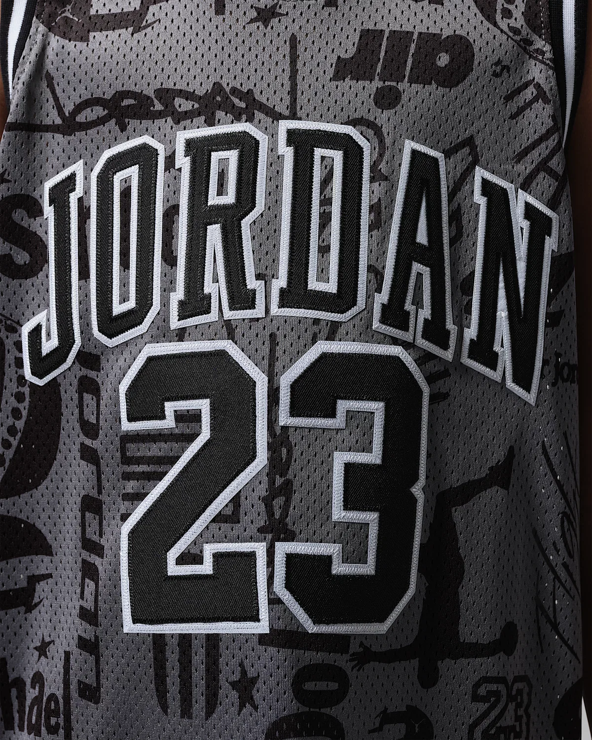 Детская футболка Jordan Printed 23 Jersey, Smoke Grey — фото 4