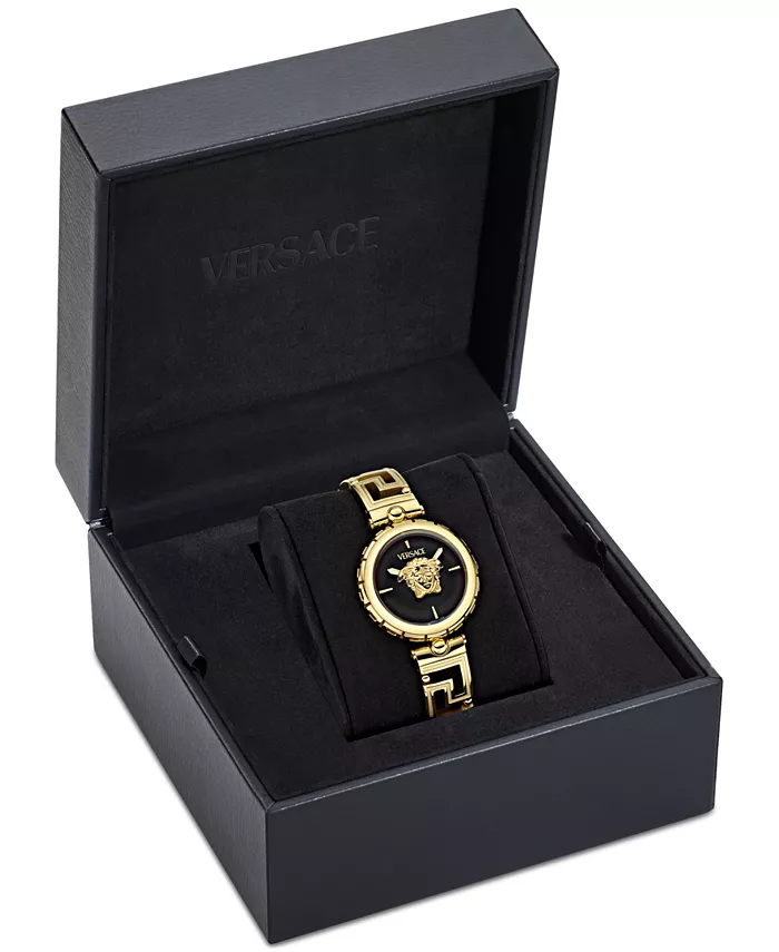 Женские наручные часы Swiss Medusa Jewel с позолоченным браслетом, 34 мм Versace — фото 4