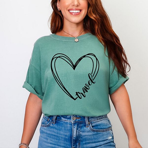 

Футболка Travel heart garment dyed Simply Sage Market, Light Green, Зеленый, Футболка Travel heart garment dyed Simply Sage Market, Light Green