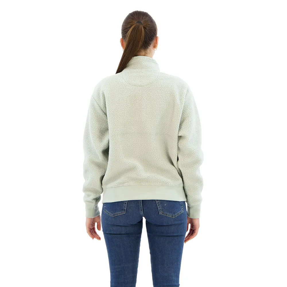 Толстовка Superdry Country Club Borg half zip, серый — фото 2