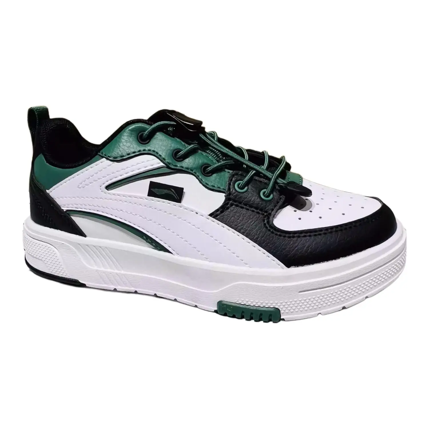 Детские кроссовки для скейтбординга GS Low-top белые/зеленые Lining Young, зеленый — фото 2
