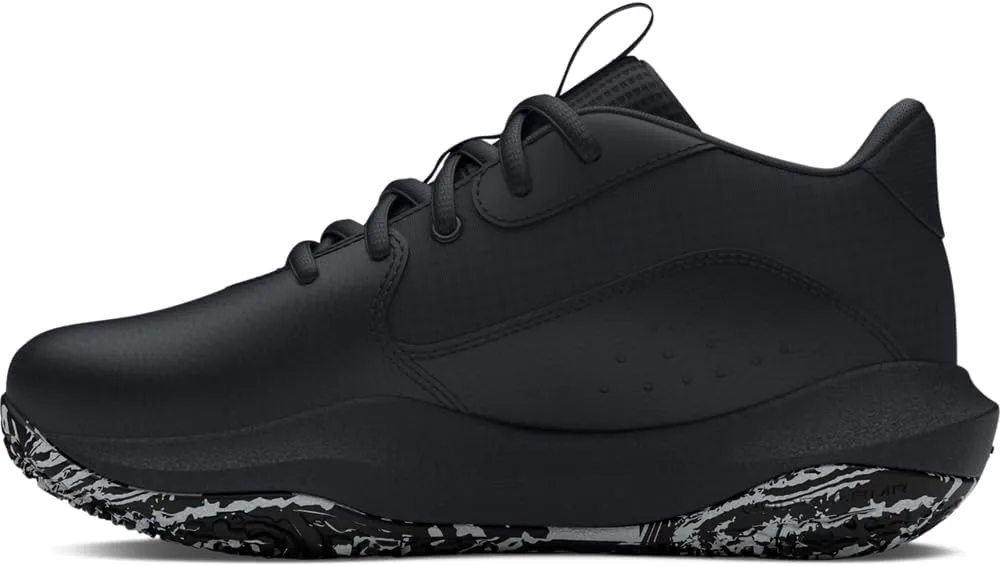 Детские баскетбольные кроссовки Under Armour Lockdown 7 для дошкольников, черный/металлик серебристый — фото 3