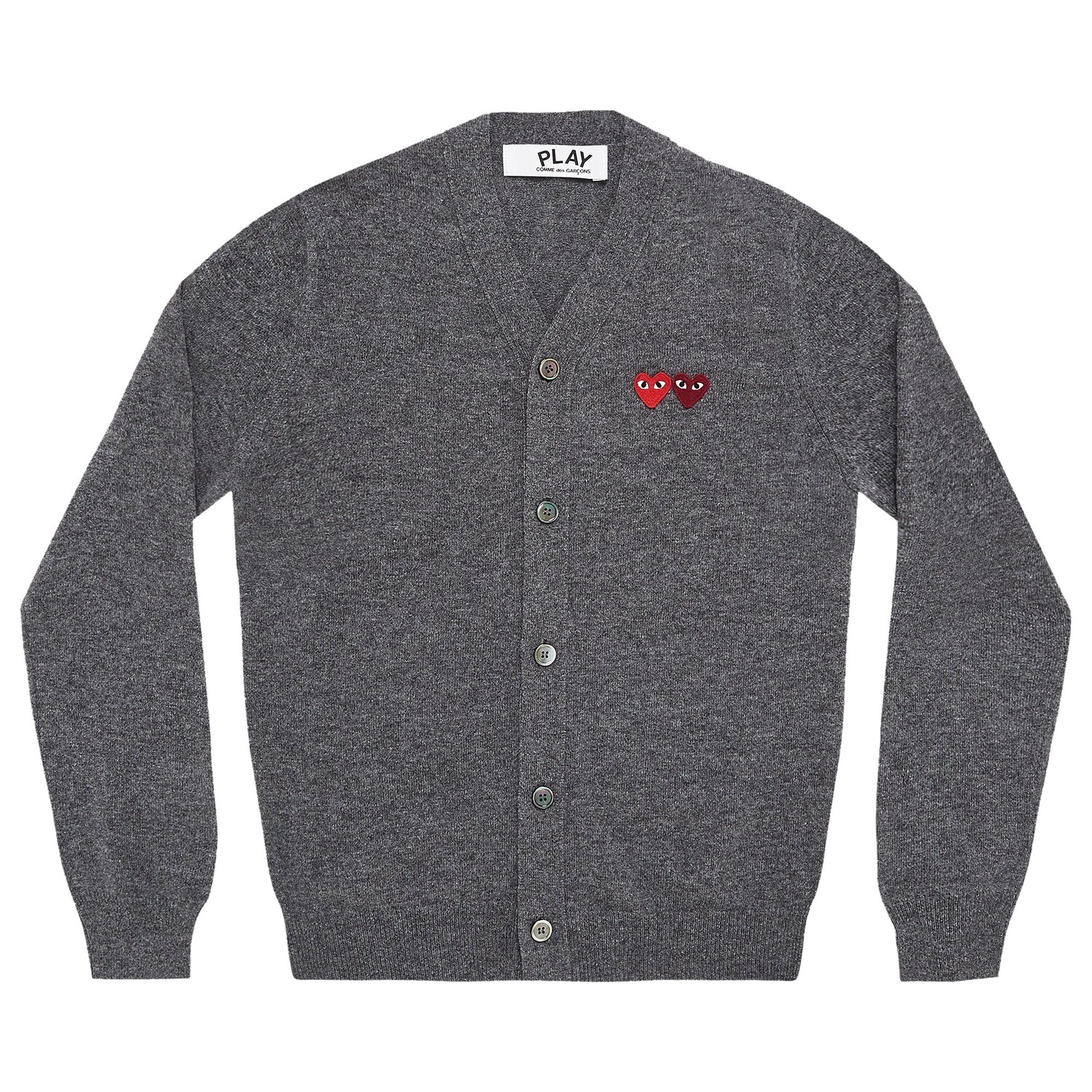 

Кардиган Comme des Garçons PLAY Double Heart, цвет Серый