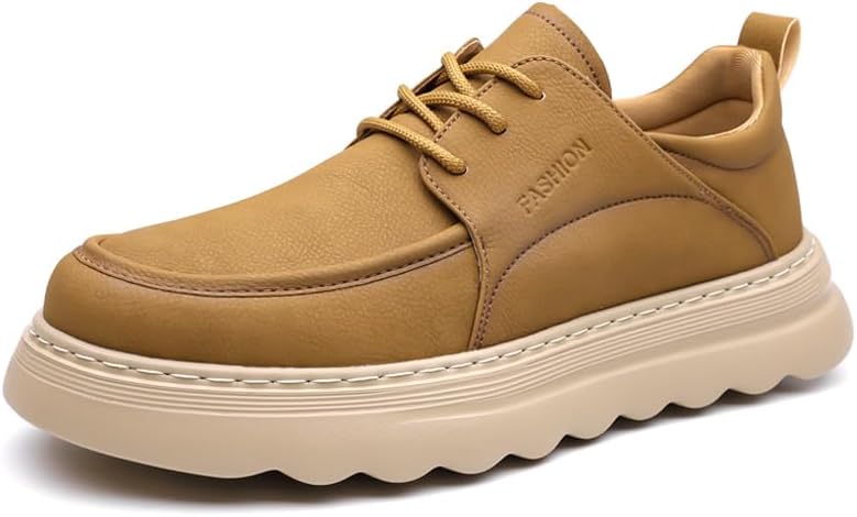 

Мужские повседневные туфли дышащие с широким носком, легкие, на толстой подошве, слипоны из ткани Sfwarmart, желтый