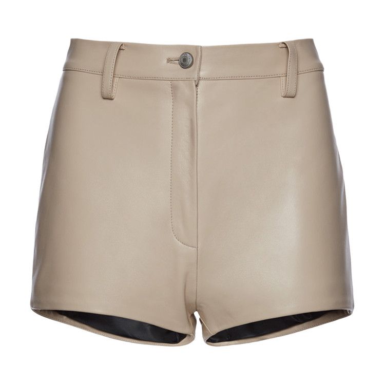 

Шорты Magda Butrym Leather Shorts 'Beige'