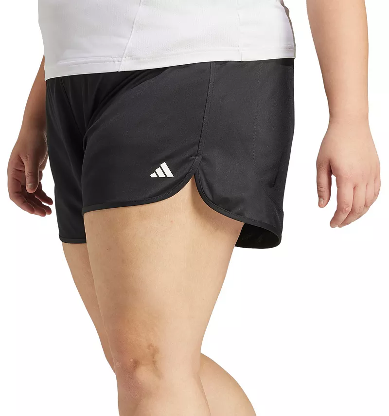 

Женские трикотажные шорты с высокой посадкой Adidas Pacer Essentials (большие размеры), черный