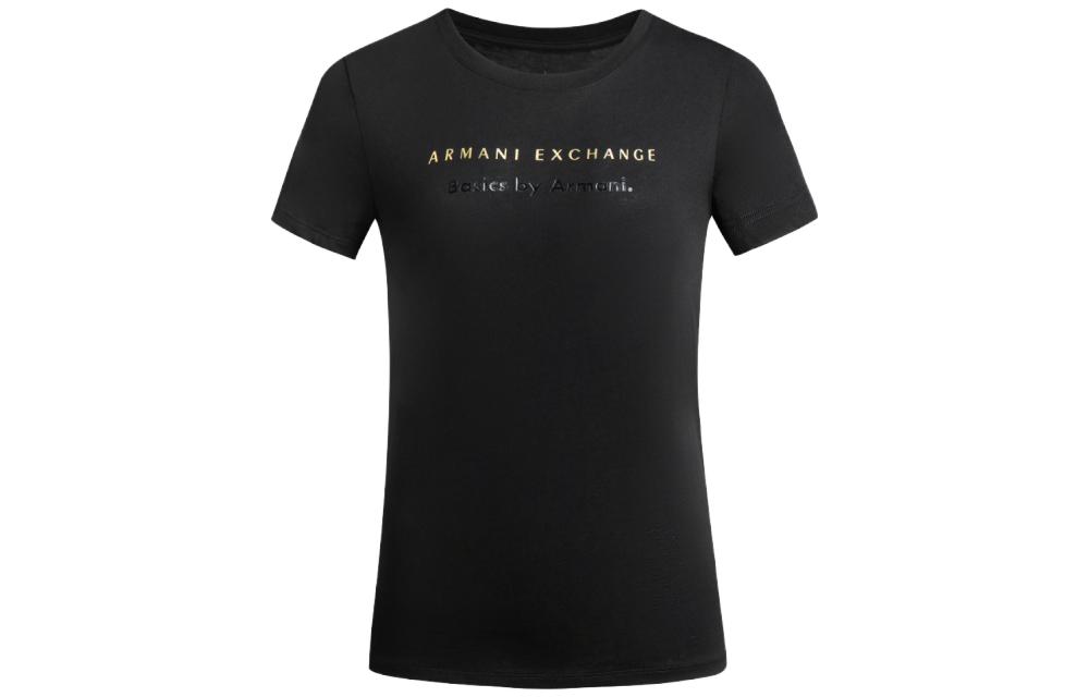 

Футболка SS23 женская ARMANI EXCHANGE, черный