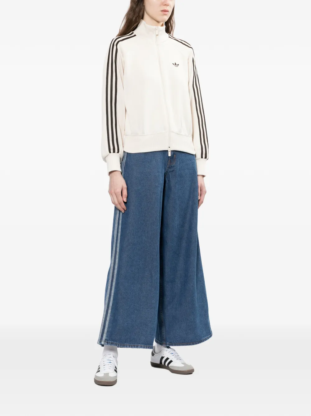Джинсы Firebird свободного кроя (wide-leg) Adidas, синий — фото 2