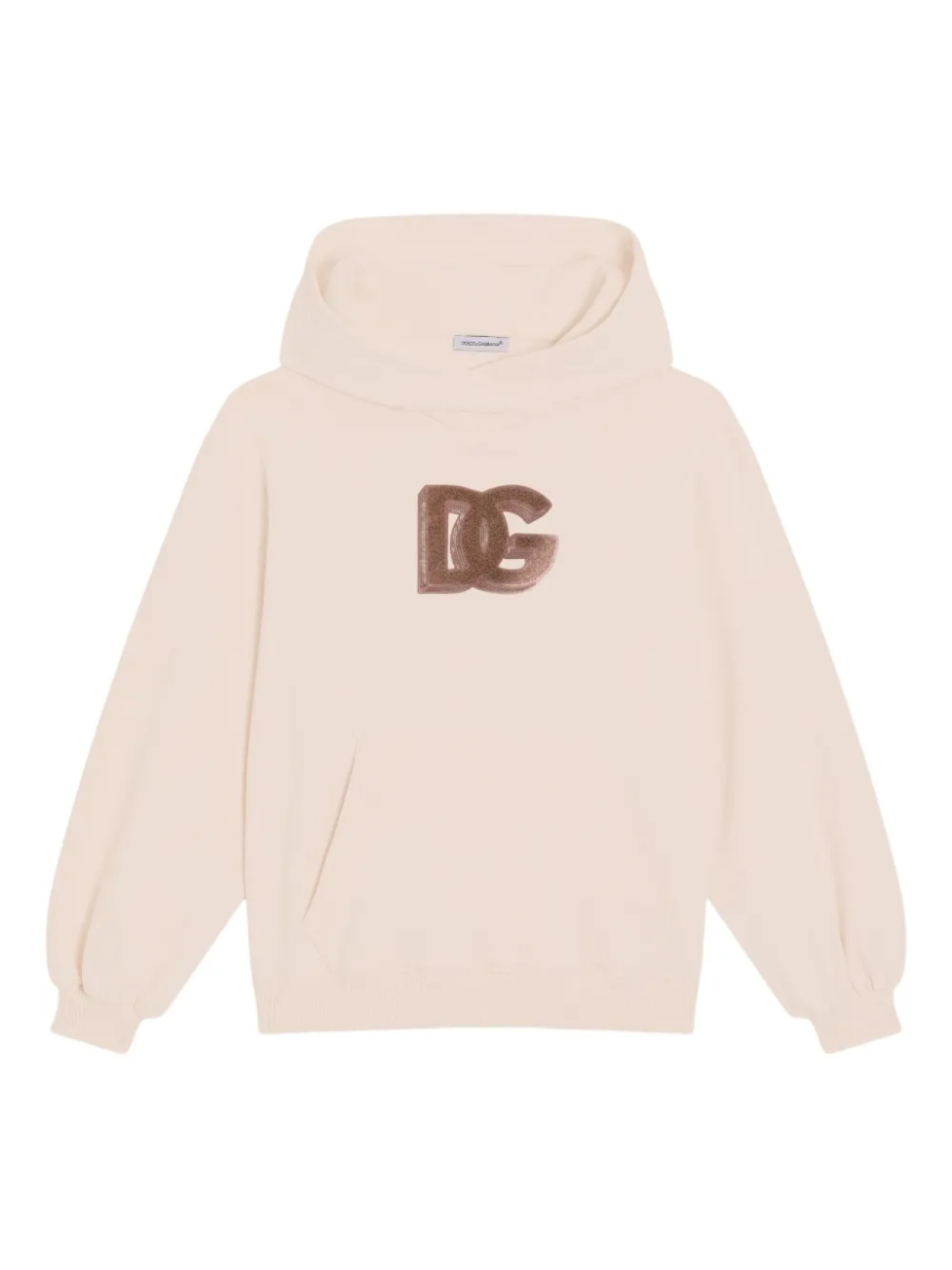 

Толстовка с вышитым логотипом Dolce & Gabbana Kids, розовый