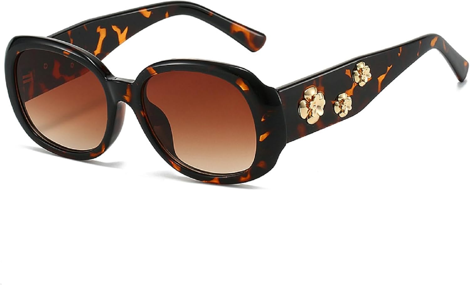 

Ретро-солнцезащитные очки Camellia овальной формы для женщин с защитой UV400, предназначенные для активного отдыха на природе, элегантные, компактные, изящные, в винтажном стиле mincl, Leopard Brown