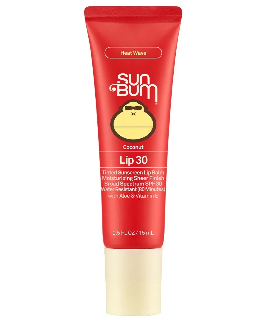 Оригинальный тонированный солнцезащитный бальзам для губ SPF 30, 14 г Sun Bum, heat wave