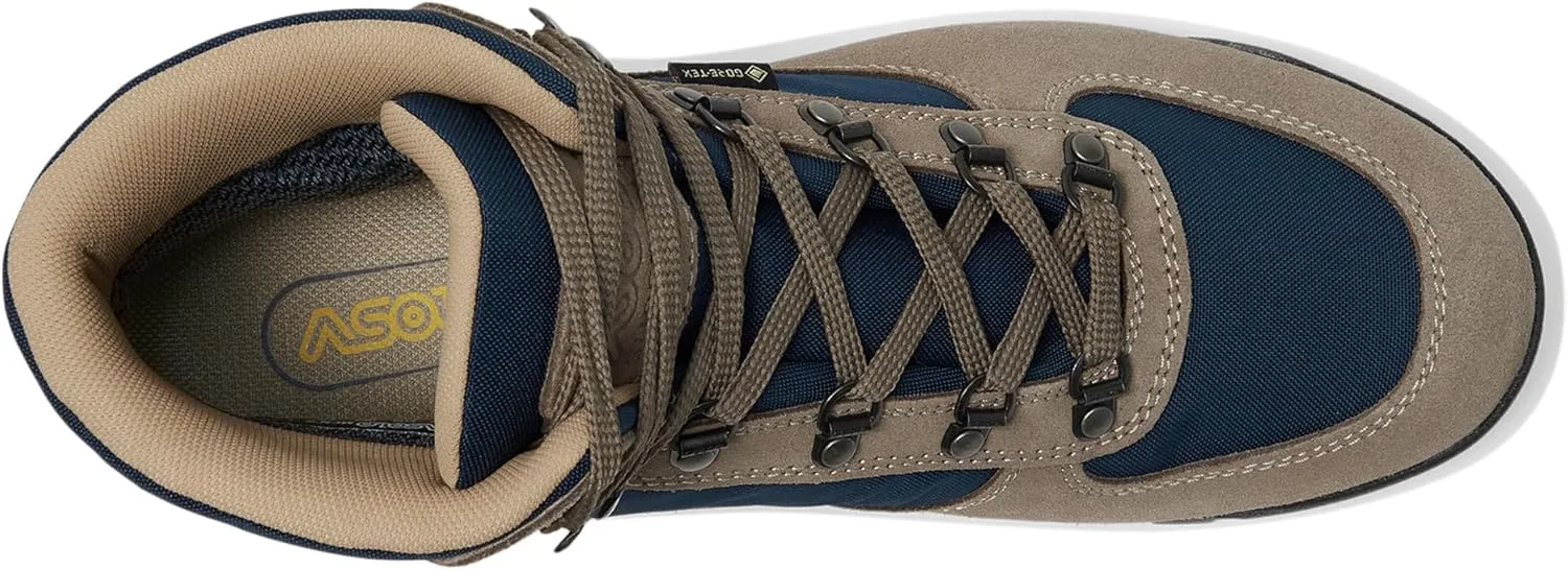 Мужские походные ботинки ASOLO SUPERTREK GTX с водоотталкивающей и дышащей 1,6-1,8 мм замшей/полиэстером, шнуровкой и амортизированной средней голенью, синий — фото 3