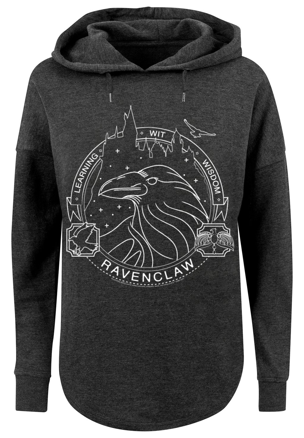 

Толстовка с капюшоном HARRY POTTER RAVENCLAW SEAL F4NT4STIC, темно-серый