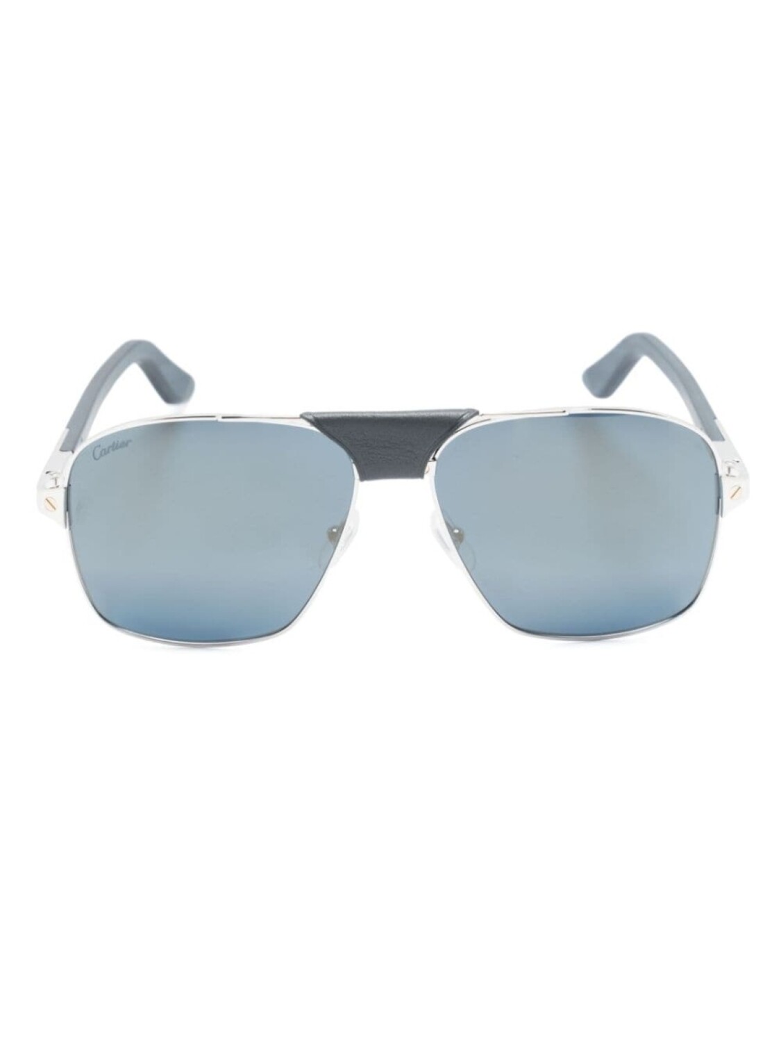 

Cartier Eyewear солнцезащитные очки-пилоты, серебристый