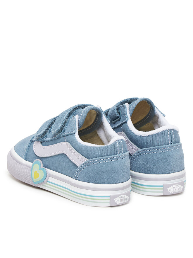 Тканевые кеды Old Skool V Heart VN000D4SCFL1 Vans, синий — фото 3