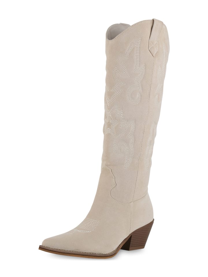 Сапоги VAN HILL Cowboystiefel Eleanor, кремовый