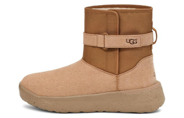 Зимние ботинки мужские Ugg комбинированные с мехом, коричневый — фото 2