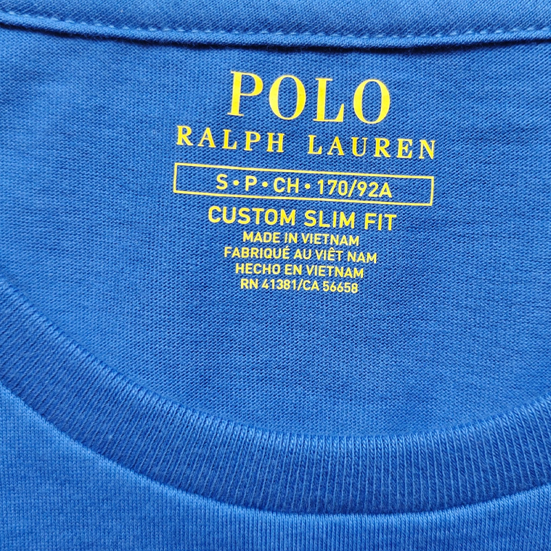 Футболка мужская синяя Polo Ralph Lauren — фото 4