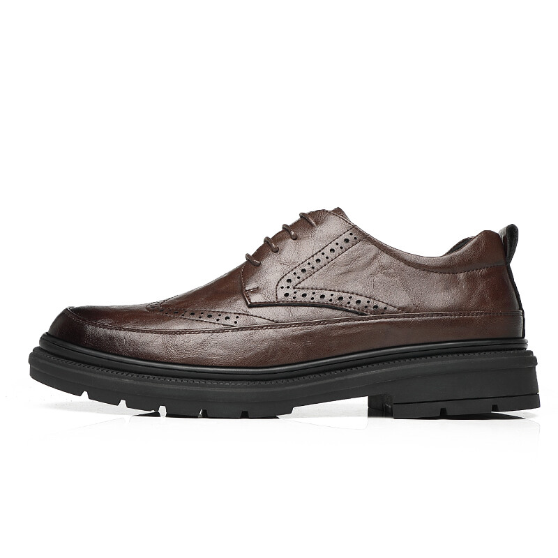 Туфли мужские Men"s Casual Men Low-Top Shanpijiang, чайный/коричневый — фото 2