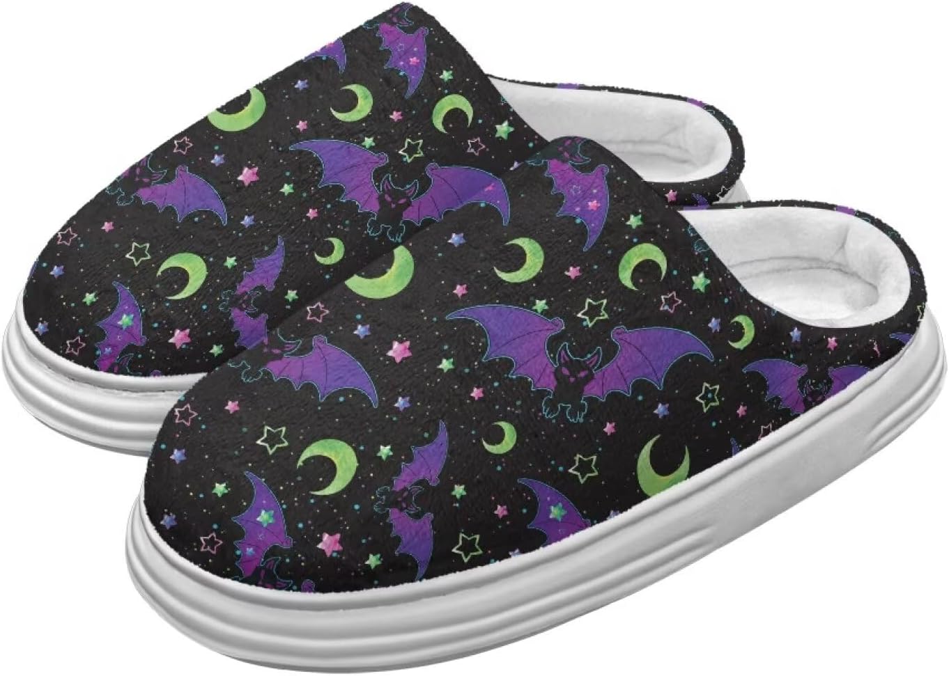 

Милые пушистые домашние тапочки для женщин и мужчин, мягкие плюшевые теплые праздничные тапочки, зимние уютные тапочки для спальни, размеры США 4-10 Chririnla, фиолетовый