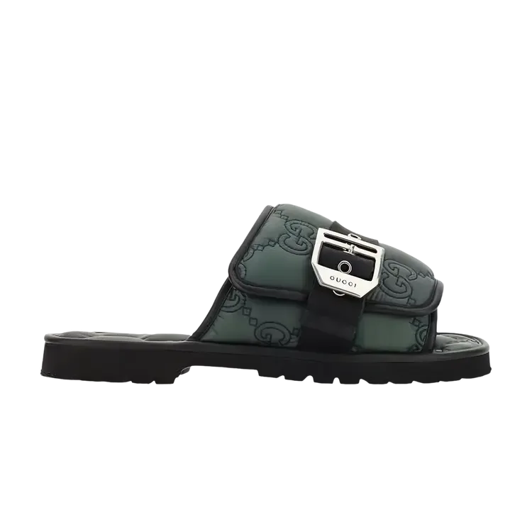 Сандалии Gucci GG Slide Sandal 'Green'