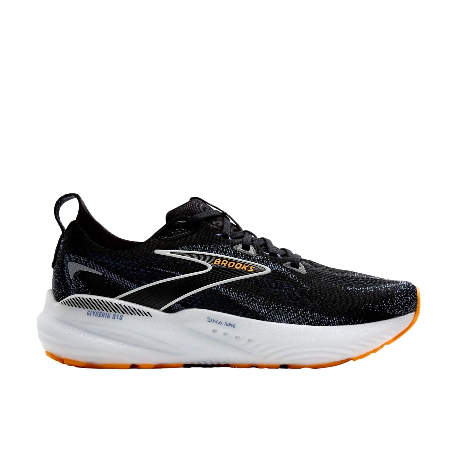 Кроссовки Brooks Glycerin GTS 22 Black / Country Blue / Orange Pop 110446-1D-013, мужские