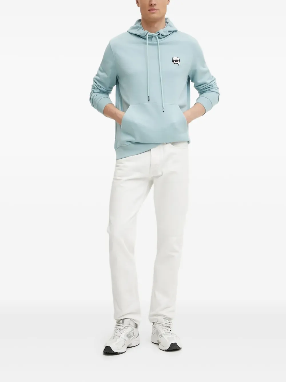 

Толстовка с логотипом Ikon KARL LAGERFELD, синий