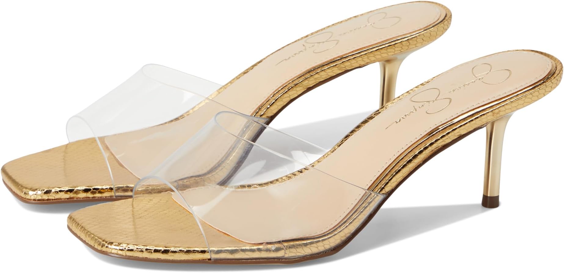 Туфли Jessica Simpson Celisha Lucite High Heel Sandals, Clear