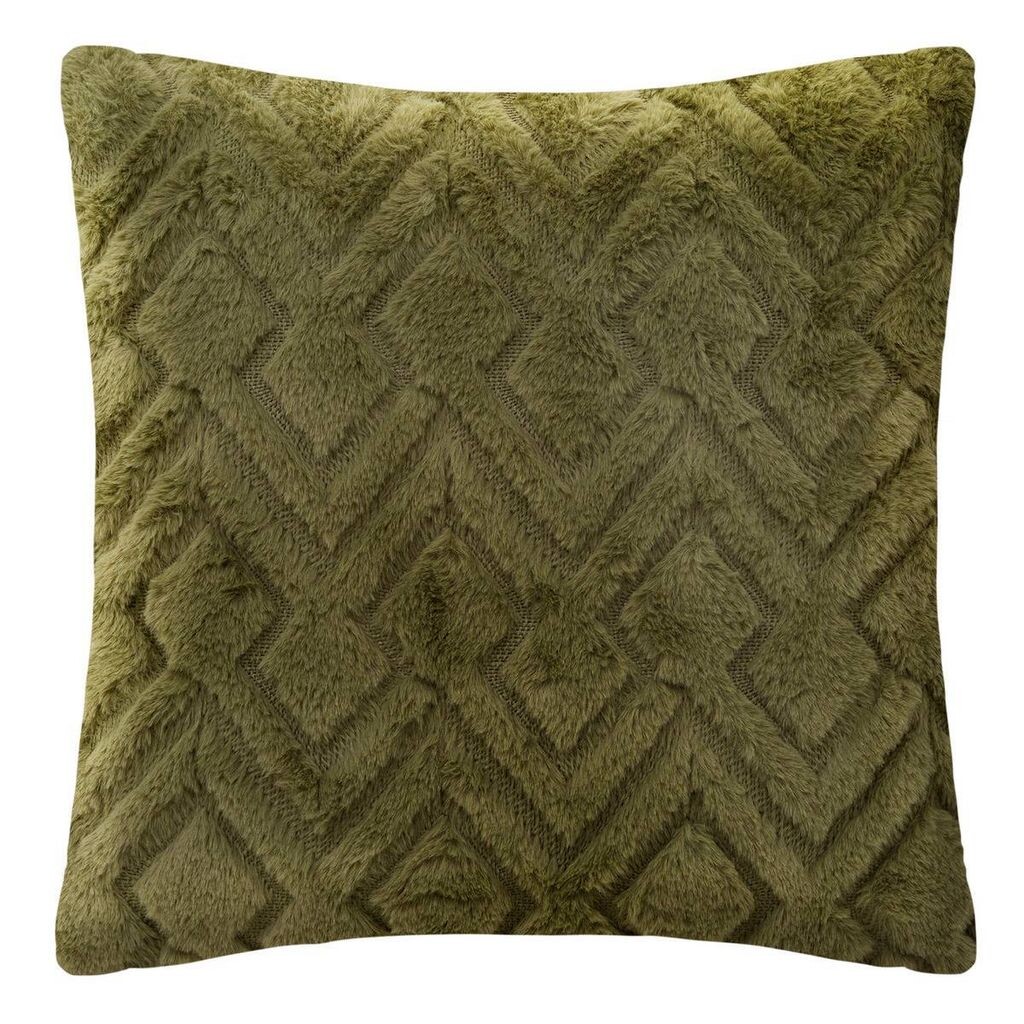

Подушка "Мара" - fausse fourrure - vert kaki - 45x45 см - Atmosphera créateur d'interieur Atmosphera Créateur d'intérieur