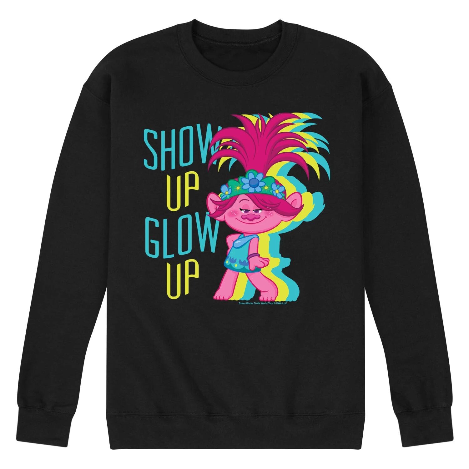 

Мужской свитшот Trolls Show Up Glow Up Licensed Character