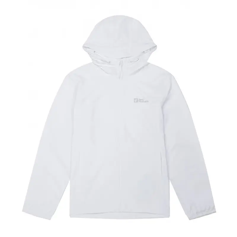

JACK WOLFSKIN Ветронепроницаемая и водонепроницаемая легкая дышащая куртка мужская, White/5000